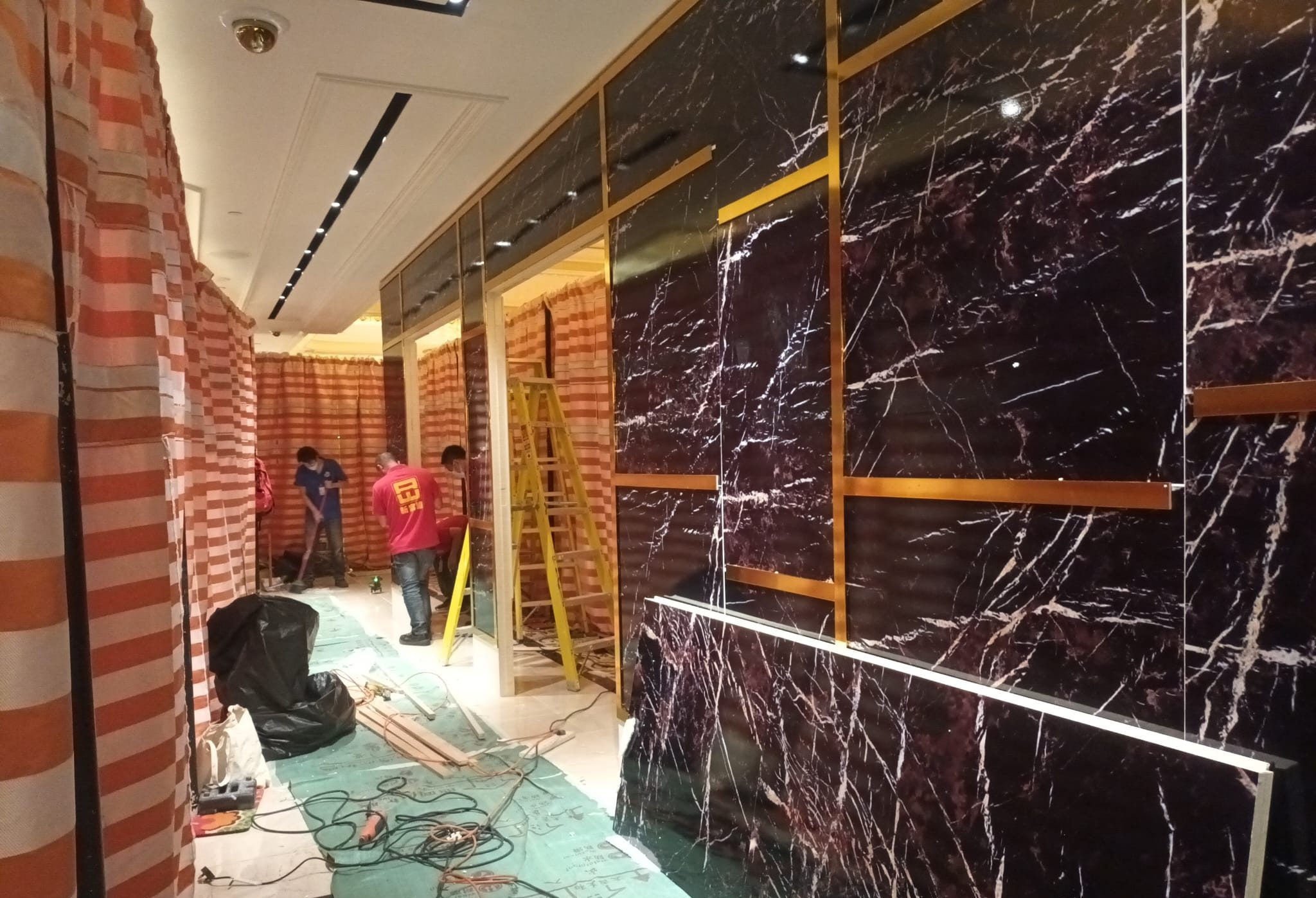 Temporary Wall Installation Work at Buns & Bubbles Shop gallery image 3
