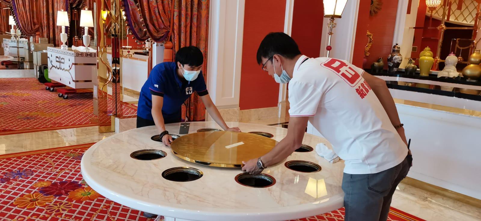 Supply and Install Custom Hot Pot Table at Chairman Club and Fontana gallery image 4