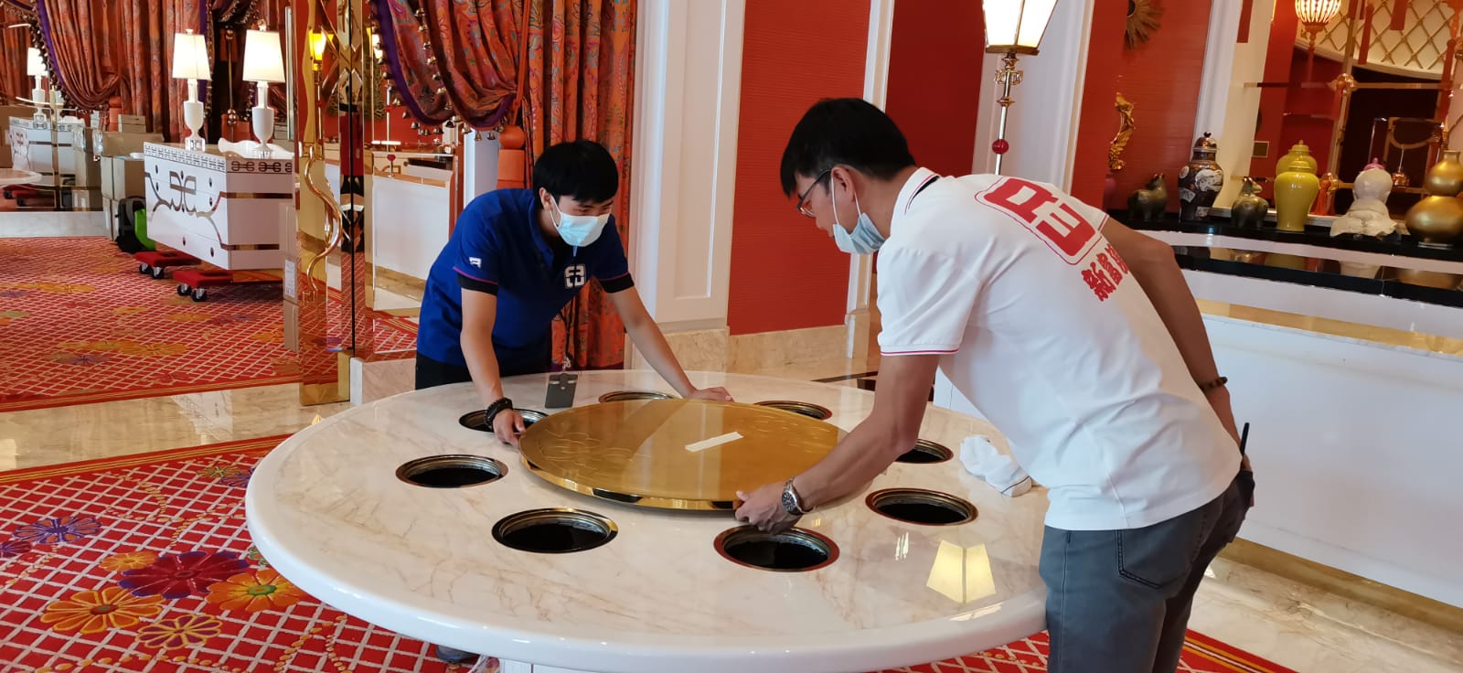 Supply and Install Custom Hot Pot Table at Chairman's Club gallery image 5